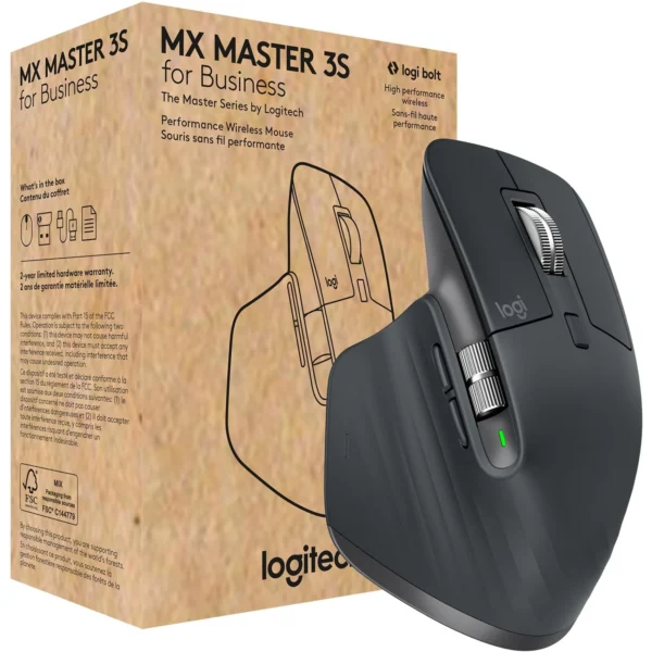 Logitech MX Master 3S Business Wireless Mouse (Graphite)