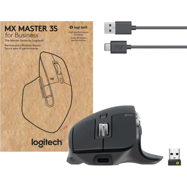 Logitech MX Master 3S Business Wireless Mouse (Graphite) - Image 9