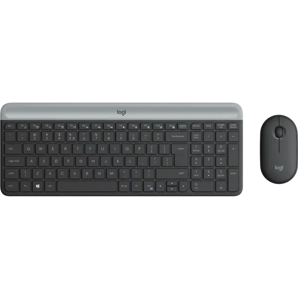 Logitech MK470 Slim Wireless Keyboard and Mouse Combo (Graphite) English