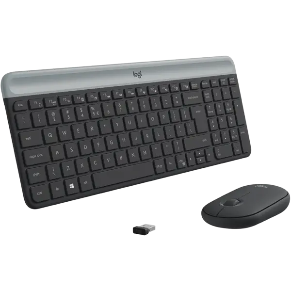 Logitech MK470 Slim Wireless Keyboard and Mouse Combo (Graphite) English - Image 4